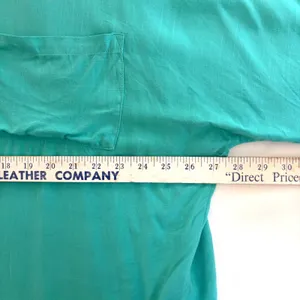 Mint Green Rayon Button Down Oversized Roll Tab Sleeve Shirt‎ XL thumbnail 4