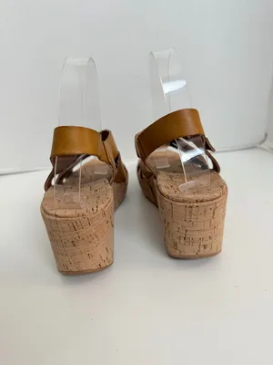 Korks Nova Sandals Wedge Lightweight Travel Comfort Boho Mustard Yellow Camel thumbnail 5
