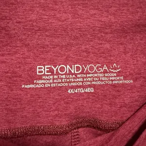 Beyond Yoga Red Spacedye Workout Set Leggings and Sports Bra Size‎ 4X thumbnail 7