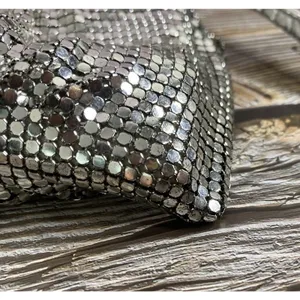 Whiting and Davis Mesh Bag. Silver Mesh Purse Vintage Gorgeous Crossbody thumbnail 6