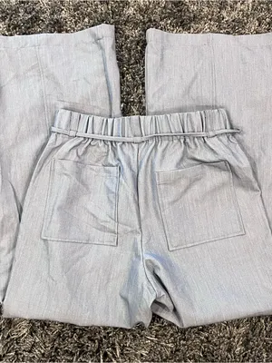 🌸Like An Angel Blue Wide Leg Light Weight Pants Size Medium🌸 thumbnail 2