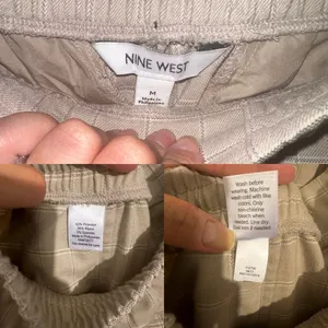 Nine West Tan, Beige, white Plaid Casual women’s Joggers Size Medium thumbnail 15