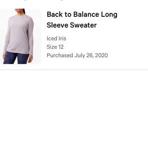 Lululemon Back to Balance Long Sleeve Sweater in Iced Iris Women’s Size 12 thumbnail 8
