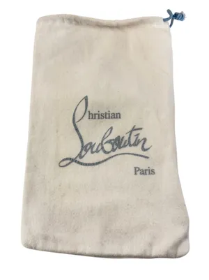 Christian Louboutin Paris Drawstring Lined‎ Dust Bag 13"x 8" Classic Collector thumbnail 1