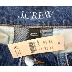 J.Crew 96 Flare Jeans 29 Blue NEW High Rise Patch Pocket RE-96-IDG thumbnail 7