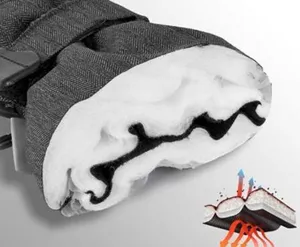 Ski Glove Winter Waterproof NWT(L) Gray thumbnail 2
