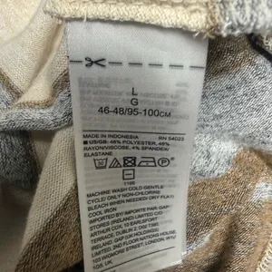 Banana Republic Men's Striped Crewneck Sweater - Brown, Gray, and Cream thumbnail 4