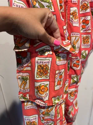 Heirloom gardening bib Overalls Lx29 coral seed packets One-Piece thumbnail 9