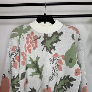 Vintage VTG Bay Point Threads Pumpkin Fall Knit 100% Acrylic Sweater M Medium thumbnail 3