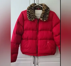 Denim Supply Ralph Lauren Fur Collar down Puffer Jacket Womens Size S thumbnail 1