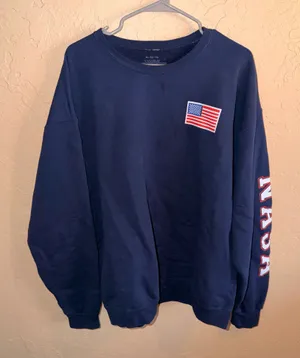 NASA crew neck sweatshirt Blue Size XL thumbnail 1