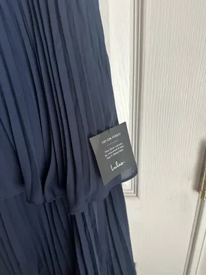 Lulus Cascading Crush Navy Blue Tiered Dress thumbnail 5
