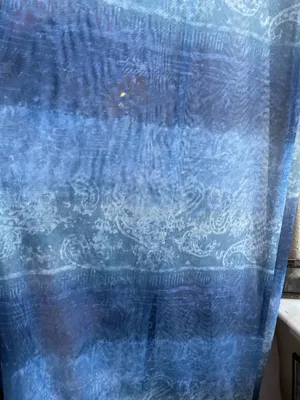 Y2k Blue Ombre sheer Long Sleeve Maxi Dress thumbnail 5