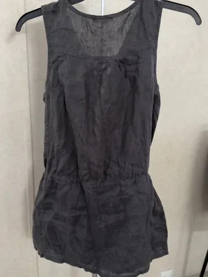 Twenty One Black Sleeveless Lace-Up Drawstring Romper thumbnail 3