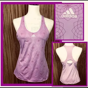 Adidas Climalite Racerback Tank Top Purple Size M thumbnail 2