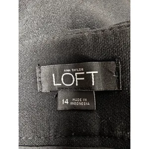 Womens Ann Taylor LOFT Dress Pants Black Size 14 thumbnail 5