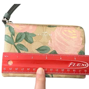 Coach Pink Rose Floral Wristlet Wristlet Purse F26291 thumbnail 11