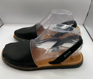 NWT Ria Menorca Open Toe Sandals Made in Spain Leather Sz37 US 6.5 Slingback F14 thumbnail 3