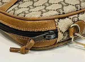 GUCCI PLUS GG Pattern Mini Shoulder Bag PVC Leather Brown ( Vintage) thumbnail 6