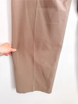 3.another High Rise Wide Leg Taupe Trousers Size M thumbnail 7