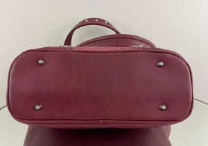 Y2K Red Burgundy Faux Tooled Leather Western Studded Shoulder Bag thumbnail 12
