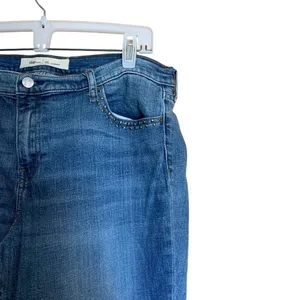 GAP Womens Size 33 Blue Real Straight Stretch Jeans thumbnail 3