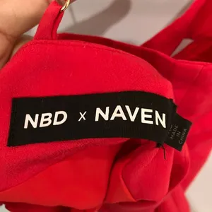 NBD X NAVEN Mini Rose Dress in True Red XS Club Going Out Date night Party #800 thumbnail 9