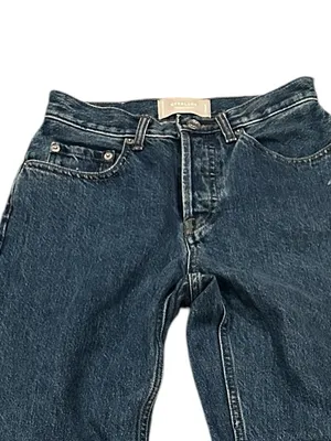 Everlane 90’s Cheeky High Rise Waist Denim Blue Straight Leg Jeans 24 Barrel thumbnail 4