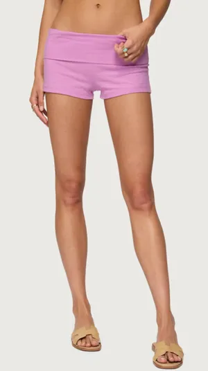Edikted fleur fold over shorts medium NWT thumbnail 1