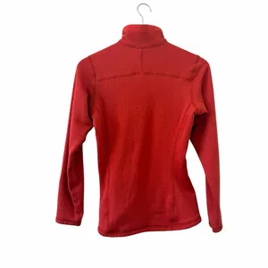 Patagonia R1 Quarter Zip Pullover Grid Fleece Red Women’s XS thumbnail 7