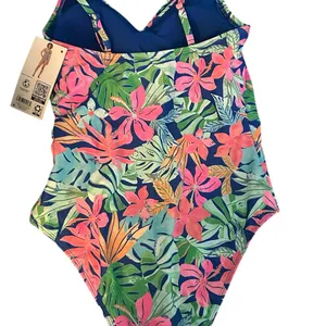Members Mark Tropical Floral Onepiece Swimsuit Medium Beachy Pool Travel thumbnail 2