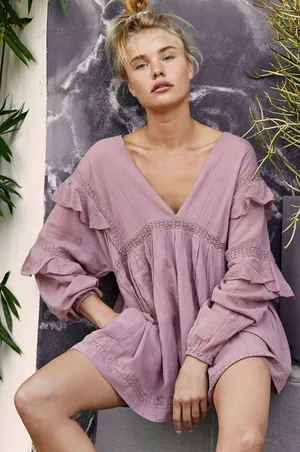 Free People Seashell Skort Romper thumbnail 1