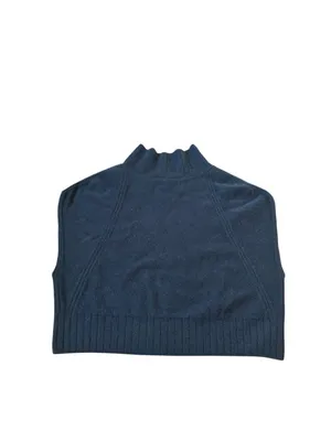 Pilcro Cashmere Mock-Neck Sweater Vest Quiet Luxury Minimalist City Preppy thumbnail 3