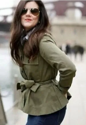 ✨J.Crew Green Cropped Fatigue Utility Sz Small Jacket✨ thumbnail 1