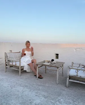 Zara White Lace Cotton Flowy Summer Bohemian Midi Dress thumbnail 3
