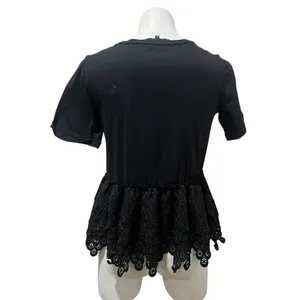 Endless Rose Womens T-Shirt Size S Black Short Sleeve Crew Neck Lace thumbnail 4