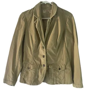 Levi's Levi Strauss Women's‎ Size Small Corduroy Tan Button Up Jacket thumbnail 1