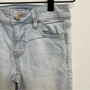 American Eagle Outfitters AEO Women's Super Stretch Light‎ Wash Jeggings Jeans 2 thumbnail 2