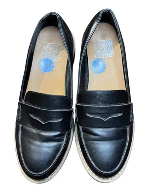 Dv Dolce Vita Shoes Womens Size 7.5 Black Catalina Loafer‎ Flats Lug Sole Casual thumbnail 1