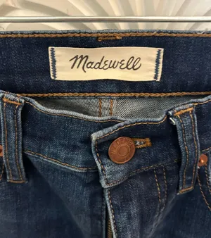 Madewell Cali Demi-Boot Jeans Raw Hem (Dark Wash) thumbnail 4