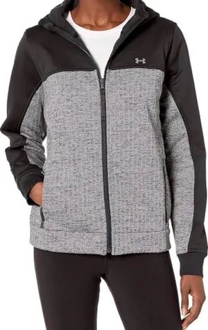 Under Armour Two-Tone Gray & Black Full Zip Hoodie thumbnail 1