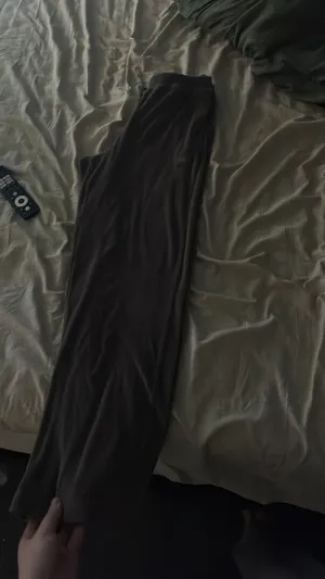 Brown velvet alo joggers thumbnail 2