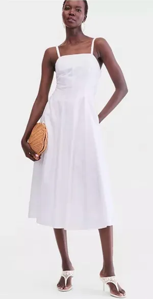 INC International Concept Sleeveless Seamed Midi Dress Size XS thumbnail 1
