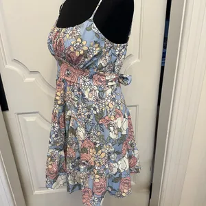 Altar’d State Floral Spaghetti Strap Dress Sundress Bow Back NWOT thumbnail 4