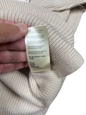 Free People wms pearl beige casual over sized knit pull sweater sz L SKU 10-783 thumbnail 12