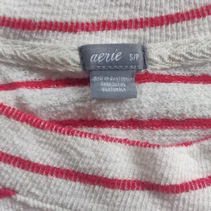 Aerie Red/White Stripe Fleece thumbnail 4