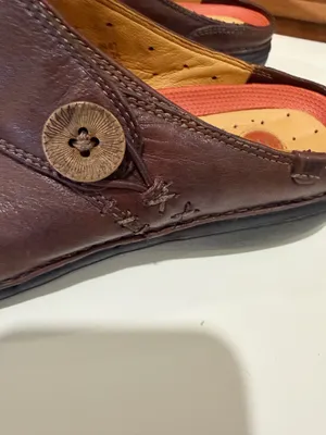 Clarks Un unstructured Un.Loop Leather Mules Clogs Shoes Brown Women's Sz 8 M EU thumbnail 4