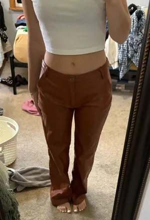 Princess Polly Faux Leather Pants thumbnail 1