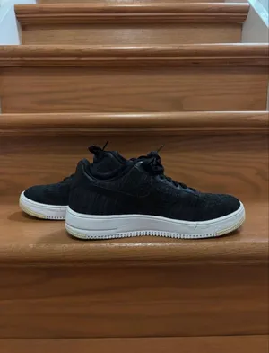 Nike Air Force 1 Flyknit 2.0 Shoes Black and White Sneakers thumbnail 5
