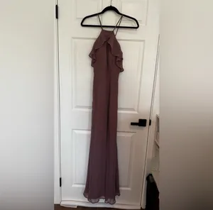 Birdy Grey Jules Mauve Matte Bridesmaids Dress thumbnail 3